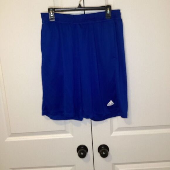 Mens Adidas Workout Shorts Royal XL Pockets‎ - Picture 1 of 3